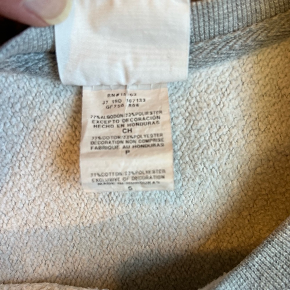 Champion Women's Light Gray Logo Sweatshirt - Picture 3 of 9